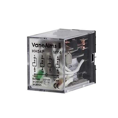 Relé micro mini interruptor con indicador LED y base de conexión AC 36V 6