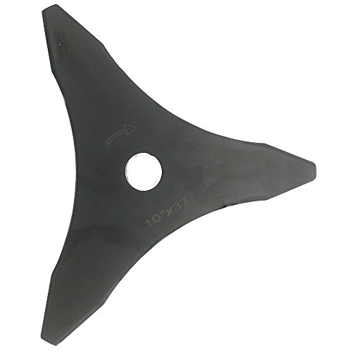 KIPA Brush Cutter Trimmer Blade Tungsten Steel 10" Diameter 3 Teeth with 20mm