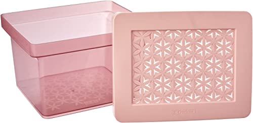 Caixa Alta Multiuso com Tampa de 2.8 L, Hana, Rosa