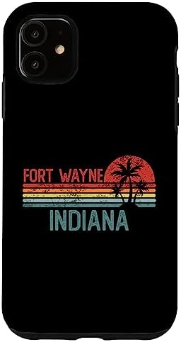 iPhone 11 Fort Wayne Indiana Funny USA City Trip Home Roots Case