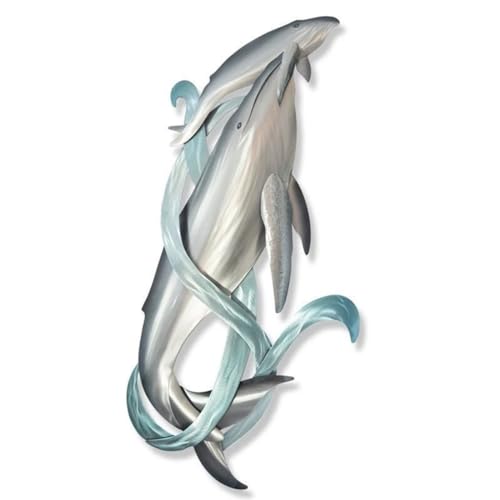 Bobbird - Silhouette Whale Tabletop Art Decoration, Indoor Iron Craft Ornament (7.87 inches x 18.11 inches)