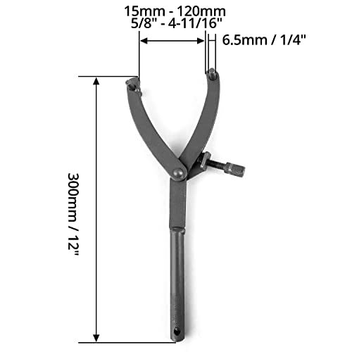 QWORK® Haltewerkzeug Werkzeug universal, Für Kupplung Motorrad Riemenscheibe Ausbau Halterung Reparatur