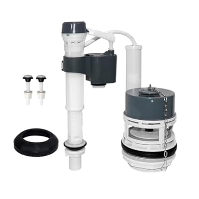 Vootenec Universal 3-Inch Toilet Flush Valve Repair Kit for 2-Piece Toilets - Upgraded Version, Includes Flush Valve, Adjustable Fill Valve, Gaskets, Bolts