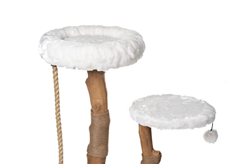 Mau Modern Cat Tree Tower, Natural Branch Cat Condo, Luxury Wood Cat Tower, Cat Scratching Tree, Cat Condo, Cat Lover Gift, Luxury Cat, Cat Gifts By Mau Lifestyle #TOP6