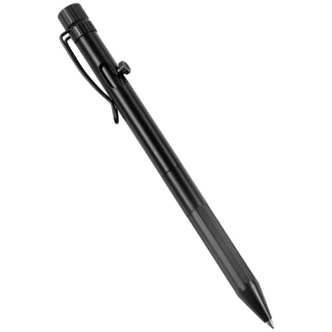 Rite in the Rain Weatherproof Bolt-Action Matte Black Metal Pen, Black Ink (No. BK16) Cover
