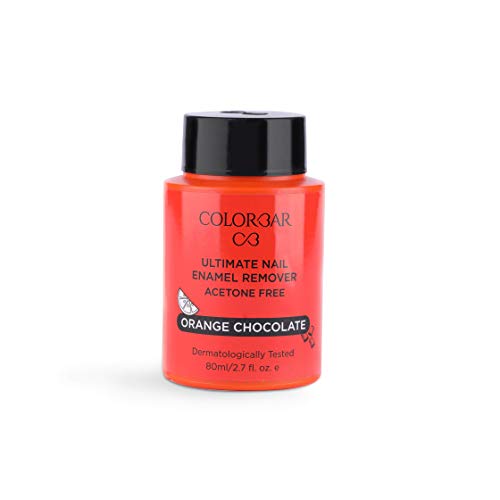 Colorbar Ultimate Nail Enamel Remover, Orange Chocolate, 80ml | Enriched with protein and vitamin B5 | Handbag-friendly