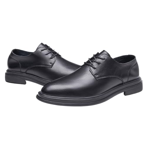 Men's Oxford Dress Shoes Spanish Leather Casual Plain Toe Vintage Lace Up Prom Wedding Tuxedo Anti-Slip Non Slip Resistant Shoe3