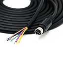 Mini-8P Cable ,Mini DIN 8 pin Male MD8 to Wire End Connecter Adapter Cable for PLCs, Servo Drives, Inverters, PTZ Cameras RS232 lines | RS422/RS485 Communication Protocols DIY wire(3.28ft/1m)