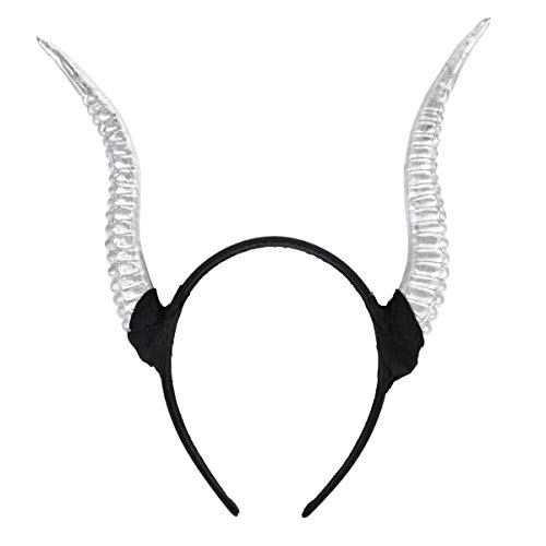LIGIGWASH Decoración De Diadema Cuernos De Oveja Accesorios Cabello De Halloween Para Fiestas De Disfraces