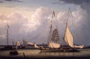 Peinture à l'huile de Boston 1832 pour sublimer la décoration de votre salon
