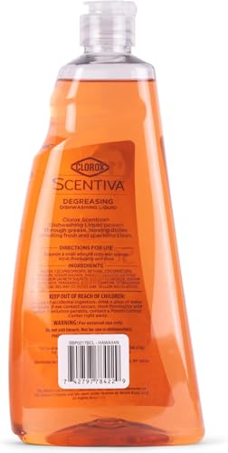 Image of Clorox Scentiva Dish Soap with Island Sunshine Fragrance, Tropical Aromatic Scent, Grease-Fighting Dishwashing Liquid, 26 Fl Oz, 2 Pack Multi-Pk
