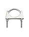 QWORK U-Bolt Muffler Tip Exhaust Hook, 2-1/2