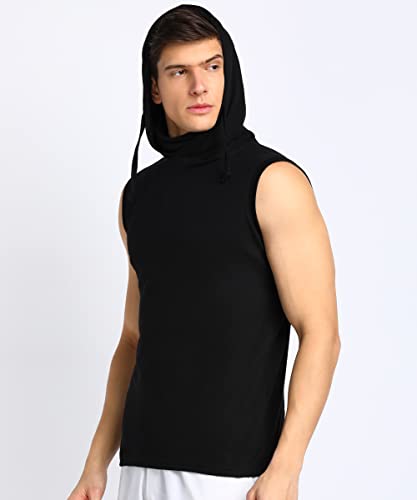 Image of Rock Paper Scissors Mens Hoodie Tank Top Gym Hoodie with Mask Workout Vests Super Men Vests Gym Vest