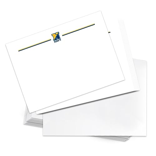 Image of Desert Cactus United States Navy US 10 Pack Notecards Stationery Cardstock Includes Envelopes Memo Party Thank You (Notecard Design 5)
