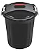 Produktbild HEIDRUN Universaltonne, Matrix-Tonne, 65 cm Höhe, Ø 55 cm, 75 l, rund, mit Deckel, in schwarz, aus Kunststoff