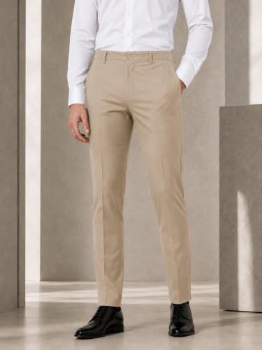 SaintX Store SaintX Men's Mid Rise Stretchable Formal Pants (Noble - Image 3