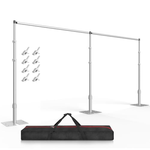 Image of EMART Backdrop Stand Heavy Duty 10x20Ft Adjustable Pipe and Drape Stand Kit