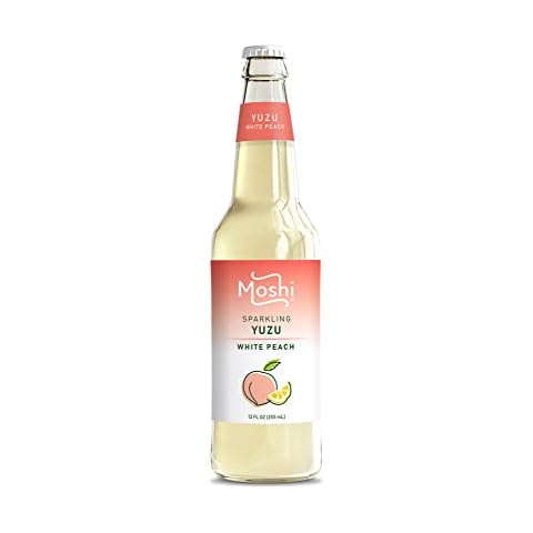 Moshi Sparkling Drinks - White Peach Yuzu (12 Bottles) Cover