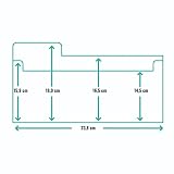 Craftelier Pudełko do przechowywania matryc i uszczelek | Zawiera: 6 przegródek, 7 kopert i 7 arkuszy magnetycznych | Przezroczyste | Wymiary: 26,7 cm x 22,9 cm x 19,1 cm