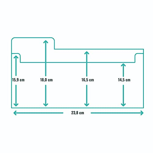 Boîte de rangement pour matrices Craftelier transparente avec intercalaires - 8