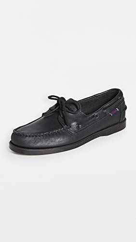 Image of Sebago Portland Waxed Boat Shoes - Handsewn Waxed Leather Moccasins with Leather Sock Lining and Non-Marking, Slip-Resistant Rubber Outsoles