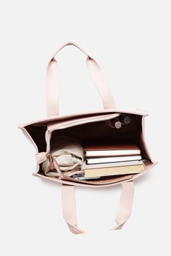 Image of Allen Solly Women's Large Tote Shoulder Bag | PU Leather | Soft Touch | Detachable Sling | College & Daily Carry