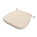 GJXJY Coussin pour Chaises de Cuisine avec Sangles de Retenue, Mousse à Mémoire de Forme Galette de Chaise, Coussin D'assise en Tissu Coton Lin, Epais Antidérapants Coussin Chaise (Color:Beige)