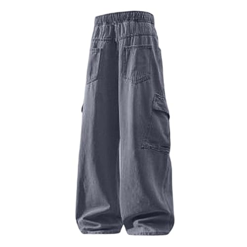 Jean baggy homme Y2K denim délavé coupe rétro ample décontractée