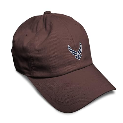 Image of Speedy Pros Soft Baseball Hat Embroidered Dad Hat Air Force Emblem Embroidery Men & Ladies Baseball Cap Cotton