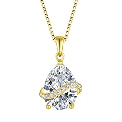 04 April - Zirconia - Yellow Gold Plated