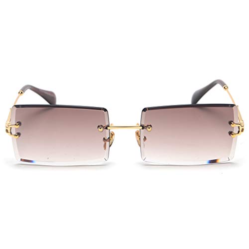 kachawoo Rectangle Sunglasses Women Rimless Square Sun Glasses for Women Christmas Gifts2