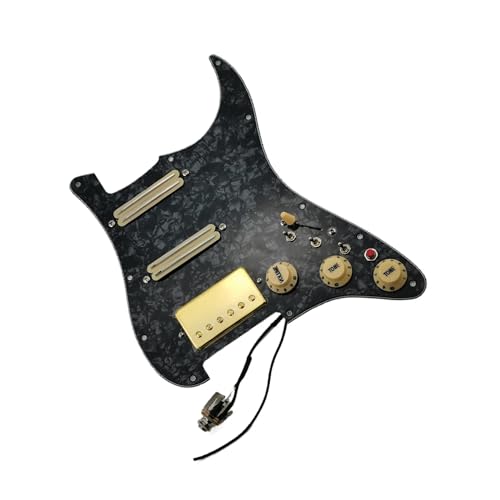Pickguard guitare HSS pré-câblé Alnico V double bobine avec kit single cut