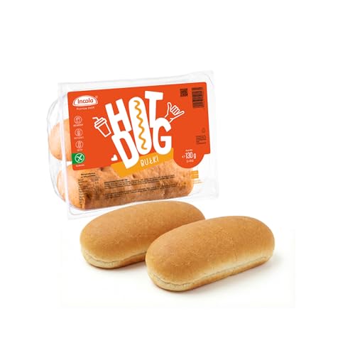 YULKA Glutenfreie Hot-Dog Brötchen | Glutenfrei & Laktosenfrei | Weizenmehlfreie Backwaren
