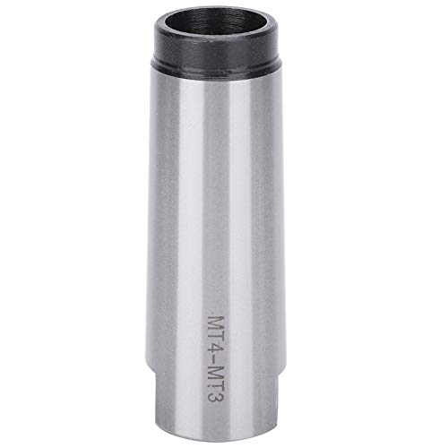 Jeanoko Middle Morse Taper Drill Sleeve High Speed Steel MT4 to MT3 Morse Reducer Sleeve High Accuracy Industrial CNC Fixture Tool for Lathe Milling