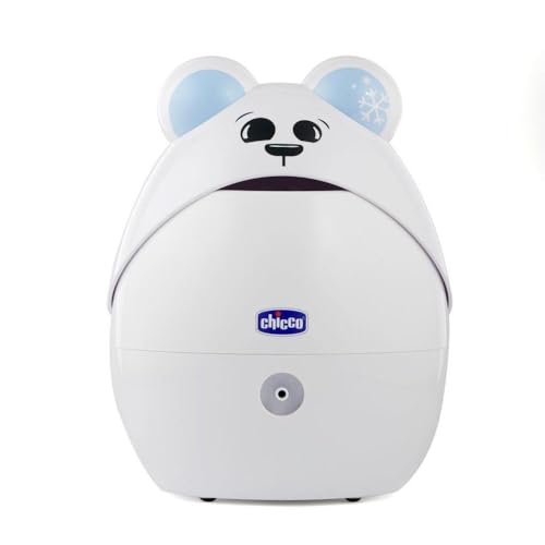 Chicco Aerosol Super Soft Orso, Per Neonati Bambini e Adulti, Aerosol Portatile, Pratico ed Efficace, Con Due Mascherine Morbide ed Ergonomiche, Con Boccaglio e Forcella Nasale, 0 Mesi+