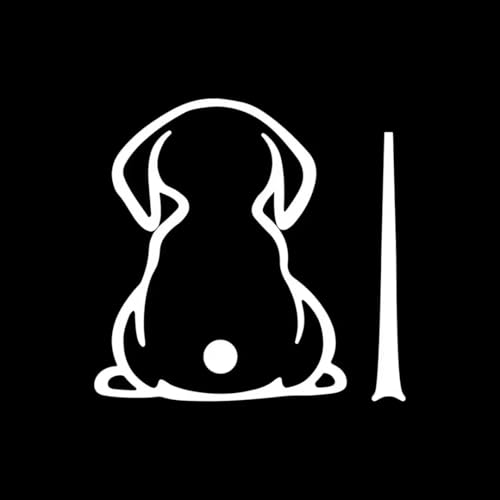 Reflektierende weiße Heckscheibenwischer-Aufkleber für Autos, lustiger Hund, beweglicher Schwanz, Scheibenwischer, Tieraufkleber, Auto-Styling, Fensterwischer, Aufkleber für Heckscheibenwischer