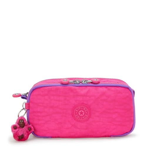 Kipling Bolsa feminina de cosméticos Chap, Rosa azalea, 8.25''L x 4.25''H x 2.25''D, Kipling Bolsa feminina de cosméticos Chap