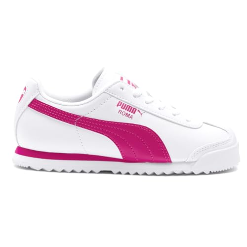 PUMA Roma Basic (Kids) White/Fuchsia Purple2