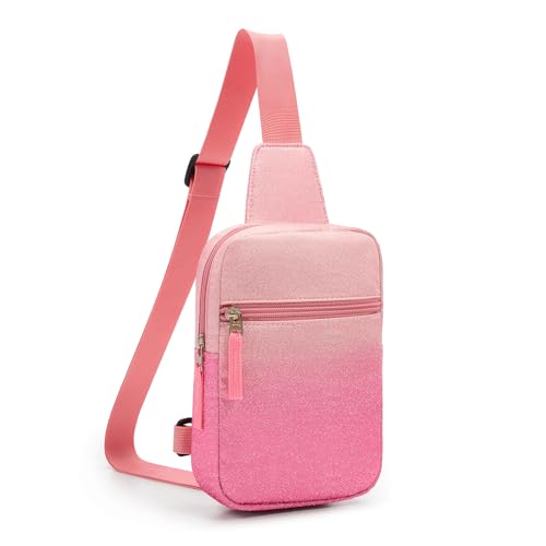Image of Birthday Back to School Gifts for Teen Girls 8-12, Fanny Pack Crossbody Bag | 8 9 10 11 12 Year Old Girl Birthday Gifts, Kids Sling Bag Purse Travel Essential, Preppy Fashion Tween Girl Gift Trendy Stuff