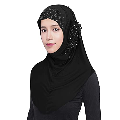 Women Soft One Piece Hijab Long Muslim Turban Islamic Full Head Scarf2