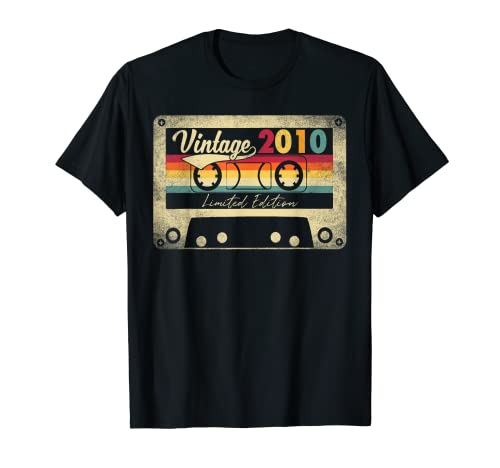 Vintage 2010 12th Birthday Gift Shirt Limited Edition Retro Camiseta