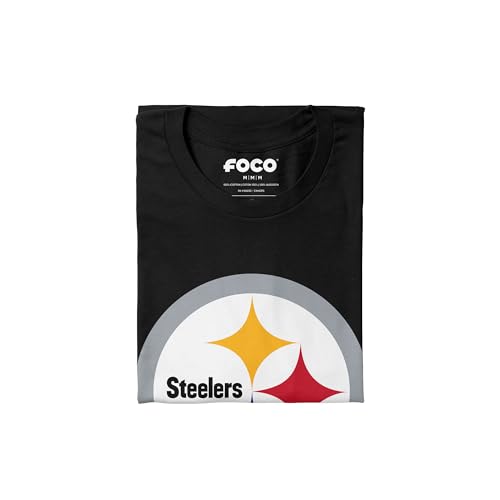 Image of FOCO Men's NFL Team Primary Logo Black Short Sleeve T-Shirt