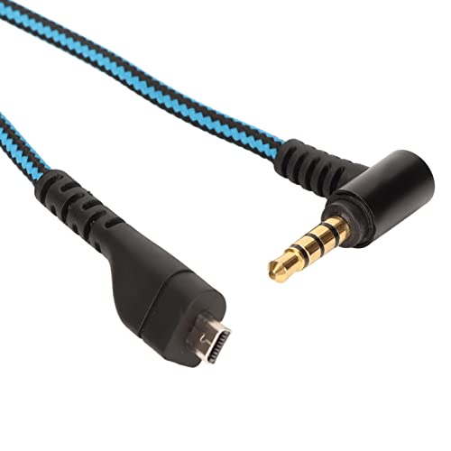 VBESTLIFE Headset Cord, Professional Replacement Headphone Cable Gaming Headsets Cable, for SteelSeries Arctis 3 Blue 78.7in - Image 3