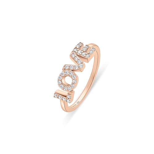 Tamaris Damen Ring TJ-0712-R-56 aus 925 Silber in IP Roségold mit Zirkoniasteinen – Ansicht 1