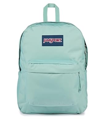 JanSport SuperBreak One Backpack - Durable, Lightweight Bag with 1 Main Compartment, Front Utility Pocket with Built-in Organizer, Premium Backpack, Faded Sage