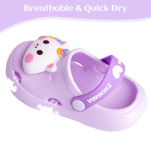 Image of Toddler Little Kids Clogs Slippers Sandals, Non-Slip Girls Boys Clogs Slide Lightweight Garden Shoes Slip-on Beach Pool Shower Slippers