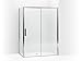 KOHLER 706093-L-SHP Torsion Shower Door, Crystal Clear/Bright Polished Silver