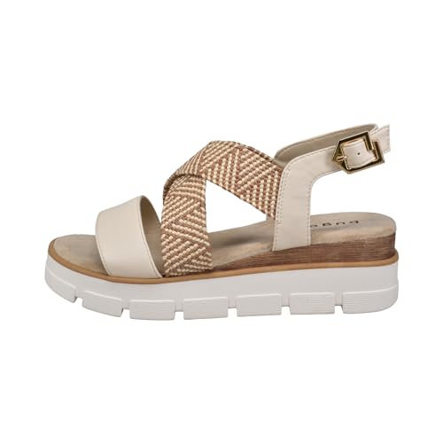 Preisvergleich Produktbild bugatti 435-AIM81 Damen Sandalette, Beige, 41 EU
