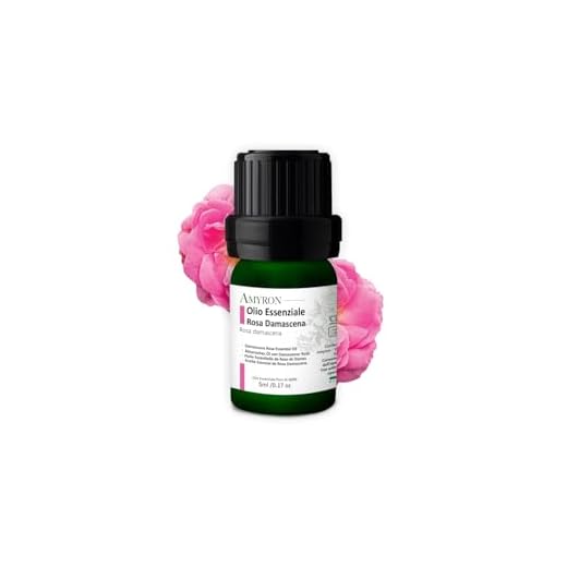 Aceite Esencial De Rosa Damascena 5 ml/al 10% Diluido Con Aceite De Jojoba Natural Al 100% Ideal Para Aromaterapia Y Difusor De Aceites Esenciales/Masajes Aromáticos/Uso Terapéutico Sin OGM.