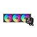 PCCOOLER CPS GT360 ARGB Display BK AIO CPU Cooler schermo IPS da 3,5 pollici TDP 310W Sistema di raffreddamento a liquido installato 3 ventole PWM ARGB, per Intel LGA 1851/1700/1200 AM5/AM4 Nero immagine